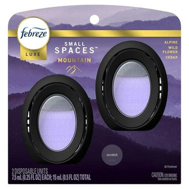 Febreze Odor Fighter Small Spaces Air Freshener Mountain .25 Fl. Oz 2 Count