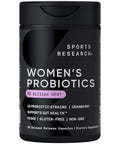 Sports Research Women'S Probiotics With Prebiotics 65 Billion Cfu - Vegan Capsules For Gut Health & Digestive Support Probiotics For Women With Cranberry - Non-Gmo Verified & Gluten Free 30 Count