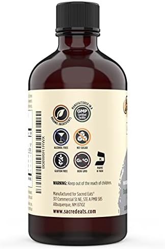Liquid Zinc (Glycinate Chelate) With Organic Elderberry and Echinacea (High In Quercetin) 4In1 Immune Suport Supplement For Adults and Kids Great Tasting Alcohol and Gluten Non Gmo (4.0 Oz)
