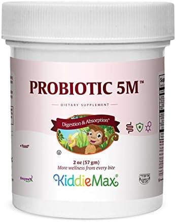 Maxi Health Kiddiemax Probiotic 5M Acidophilus Healthy Digestive Flora 2 Ounce Powder Kosher