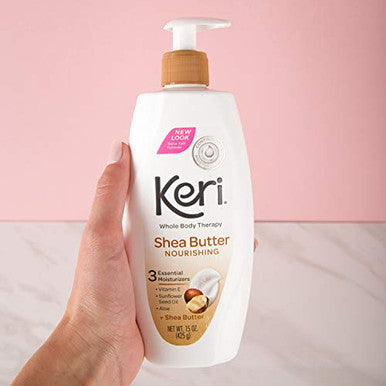 Keri Whole Body Therapy Original Continuous Moisturization 3 Essential Moisturizers (Vitamin E Aloe And Sunflower Seed Oil) 15 Oz Pump