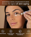 Makari Retinol Eye Cream - Collagen Boosting Formula For Fine Lines & Wrinkles Rice Water, Soybean Seed Oil, Vitamin E Reduce Puffiness, Firm Skin
