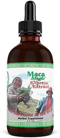 Maca Magic: Liquid Express Extract (4Oz) Peruvian Premium Grade Maca Liquid For Fast Absorption Black Maca Red Maca Purple Maca Yellow Maca Organic Kosher Vegan Gluten