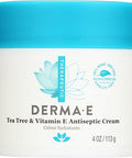 Derma E Tea Tree And Vitamin E Antiseptic Cream Dermatologist Tested 4 Ounce (Pack Of 1)