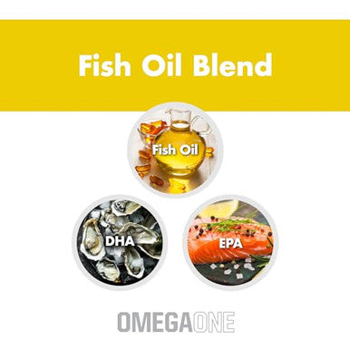 Nutraone Omegaone Omega-3 Fish Oil Supplement (90 Fish Oil Pills) 500Mg