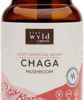 Stay Wyld Organics Chaga Mushroom Vegan Capsule Supplement - Immune System & Inflammation Support, Anti-Aging, Hair Growth, Cardiovascular Health, Antioxidant-Dense Superfood - Perfect for Adult Women & Men | (60 Capsules)