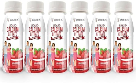 Bariatricpal 1200Mg Calcium Citrate Sugar Liquid Shots Green Apple (6Pack)