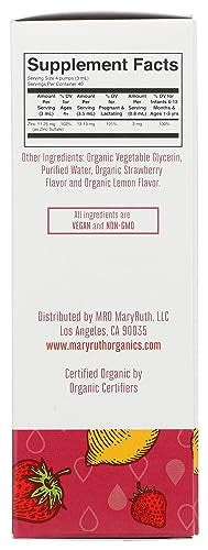 Maryruth's Mary Ruth's Ionic Zinc Strawberry Lemon Organic 4 Fl Oz