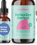 JoySpring Magnesium Citrate Liquid and Magnesium Glycinate and Herbal Detox and Cleanse for Kids