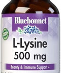 Bluebonnet Nutrition Llysine 500Mg For Healthy Immune Function Supports Collagen Synthesis Soy Gluten Nongmo Kosher Vegan 100 Capsules