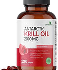 Futurebiotics Antarctic Krill Oil 2000Mg With Astaxanthin Omega3S Epa Dha And Phospholipids 100% Pure Premium Krill Oil Heavy Metal Tested Non Gmo 120 Softgels