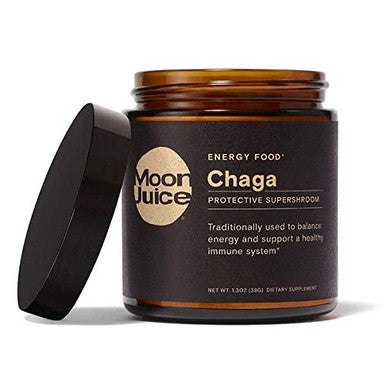 Chaga by Moon Juice - Organic Chaga Mushroom Powder Extract (240mg 1,3 & 1,6 Beta-Glucans per serving) - Supports Energy & Healthy Immune System - Vegan, Non-GMO & Gluten-Free (1.3oz)