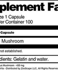 Terravita Polyporus Mushroom - 450 Mg (100 Capsules, Zin: 520882)