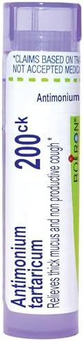 Boiron Antimonium Tartaricum 30C Homeopathic Medicine For Cough 80 Pellets