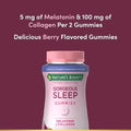 NatureS Bounty Optimal Solutions Gorgeous Sleep Melatonin 5Mg Gummies With Collagen 60 Count Assorted Fruit Flavors 30 Total Servings