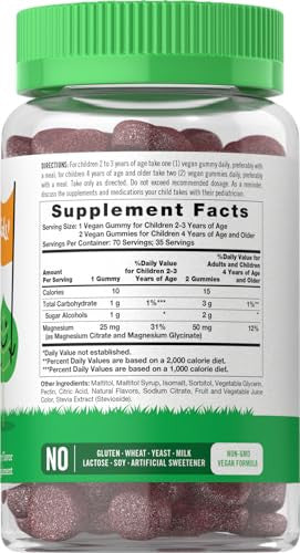 Lil' Sprouts Children's Magnesium Gummies 70 Count