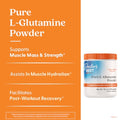 Doctor'S Best Doctors Best Pure L Glutamine Powder Supplement For Men & Women - L-Glutamine 5G Per Serving Amino Acid Support Supports Muscle Mass & Strength Non-Gmo Gluten Free Soy Free Vegan 10.6 Oz