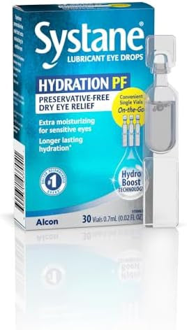 Alcon Hydration Preservative Lubricant Eye Drops Transparent 0.7 Ml 30 Count