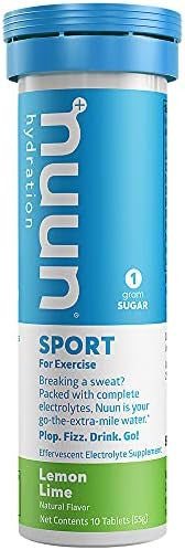 Nuun Active Hydration Tablets: Lemon Lime Box Of 8 Tubes