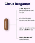 Micro Ingredients Citrus Bergamot Extract 1000 Mg With Mct Oil 240 Softgels 80-Day Supply With Naturally Occurring Flavonoids & Polyphenols Non-Gmo Gluten Free No Soy