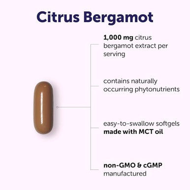 Micro Ingredients Citrus Bergamot Extract 1000 Mg With Mct Oil 240 Softgels 80-Day Supply With Naturally Occurring Flavonoids & Polyphenols Non-Gmo Gluten Free No Soy