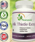 Milk Thistle Extract - 4:1 Extract - 2000Mg - 120 Capsules - Supports Liver Health - Non Gmo