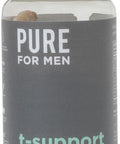 Pure For Men T-Support Supplement Vegetarian Total Support For Men With Maca, Vitamin D, & Ashwagandha, Muscle Health Endurance, Strength, Focus, & Energy Support 60 Capsules