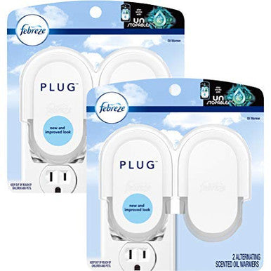 Febreze Air Freshener Noticeables Air Freshener Dual Scented Oil Warmer 2 Pack Of 2