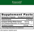 Emerald Labs Ginkgo Biloba Extract 60 Vegetable Capsules
