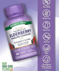 Nature'S Truth Elderberry Immune Complex 60 Chewable Tablets Plus Vitamin C & Zinc Mixed Berry Vegan, Non-Gmo, & Gluten Supplement