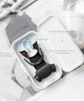 Lixada Advanced Breathing Trainer For Lung Capacity - 8-Level Adjustable Respiratory Exercise Device For Running Swimming & Fitness With Case & Nose Clip(Black)