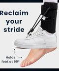 Welnove Afo Foot Drop Brace Adjustable Drop Foot Braces For Men & Women Soft And Comfortable Ankle Support For Walking Fits Left Or Right Foot Improves Gait & Stability