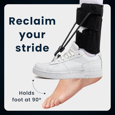 Welnove Afo Foot Drop Brace Adjustable Drop Foot Braces For Men & Women Soft And Comfortable Ankle Support For Walking Fits Left Or Right Foot Improves Gait & Stability