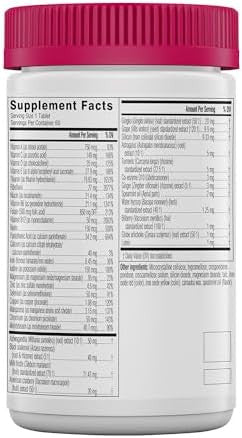Swisse Daily Multivitamin For Women 50 And Over 41 Vitamins, Antioxidants And Minerals + Adaptogens Energy, Stress & Immune Support Womens 50+ Multivitamins Supplement 60 Tablets