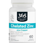 365 By Whole Foods Market, Zinc Chelated, 60 Capsules