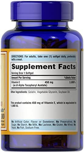 Puritan'S Pride Vitamin E 450 Mg Supports Immune Function Capsule 100 Count