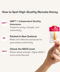 New Zealand Honey Co. Manuka Honey Packets UMF 20+ - 10Pack