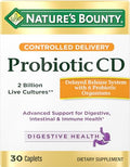 Nature'S Bounty Probiotic Controlled Delivery Dietary Supplement Delivers Friendly Bacteria To Digestive And Immune Systems 30 Caplets