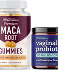 Smnutrition Vaginal Probiotic & Maca Gummies Comprehensive Women'S Health Bundle With Womens Probiotic (30 Servings) And Maca Root Gummies For Women (30 Servings)