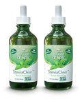 SweetLeaf Sweet Drops Flavored Stevia Liquid Sweetener Organic Extract Zero Calorie Gluten Free Keto Friendly Non GMO Natural Flavor Sugar Alternative Stevia Clear 4 Fl Oz (Pack of 2)