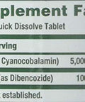 Nature's Bounty Vitamin B-12 5000 Mcg 40 Quick Dissolve Tablets (Pack Of 3)