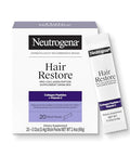 Neutrogena Hair Restore Pro-Collagen Peptide Supplement Powder Drink Mix With Vitamin C Supports Keratin Production Nourishes Scalp From Within & Promotes Thicker Hair 20 Stick Packs