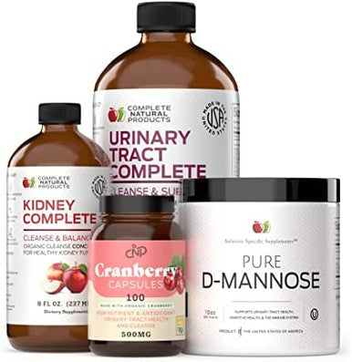Complete Natural Products Urinary Tract Complete Bundle - Full Urinary Tract, Ut Cleanse, & Bladder Health Kit