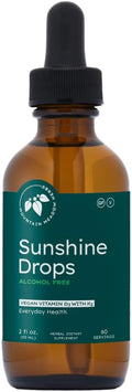 Mountain Meadow Herbs Sunshine Drops Vegan Vitamin D3 Booster for Healthy Bones and Teeth Ideal Winter Supplement Tincture 2oz