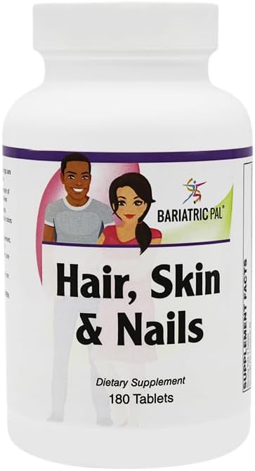 BariatricPal Hair Skin and Nails Formula Tablets (90ct Bottle)