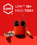 Egmont Honey Raw Manuka Honey MGO 700+ UMF 18+ 8.8oz(250g) NON-GMO, Kosher, Recycled plastic jar, Traceable 100% Pure Authentic New Zealand Honey, UMF & MGO Certified