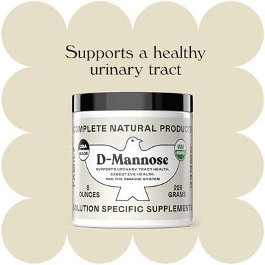 Complete Natural Products Organic D-Mannose Powder - 2000Mg (2 Grams) - Non-Gmo - Vegan Friendly - Urinary Tract Flush & Treatment - Bladder Cleanse & Urinary Tract Health Supplement