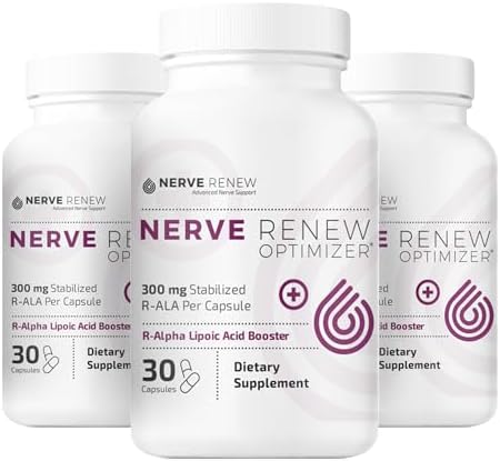 Nerve Re Optimizer 3 Pack (90 Capsules) 300 Mg Stabilized Ralpha Lipoic Acid Per Capsule For Natural Nerve Discomfort Support Fast Absorption Safe And All Natural