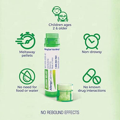 Boiron Allergycalm Kids Pellets For Relief From Allergy And Hay Fever Symptoms Of Sneezing Runny Nose And Itchy Eyes Or Throat 240 Count White