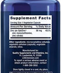 Life Extension Lysine 620Mg And Zinc 50Mg - 100 Vegetarian Capsules And 90 Vegetarian Capsules